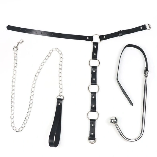 5853 Leash Anal Hook Kinky with Collar and EverydayUse 0211